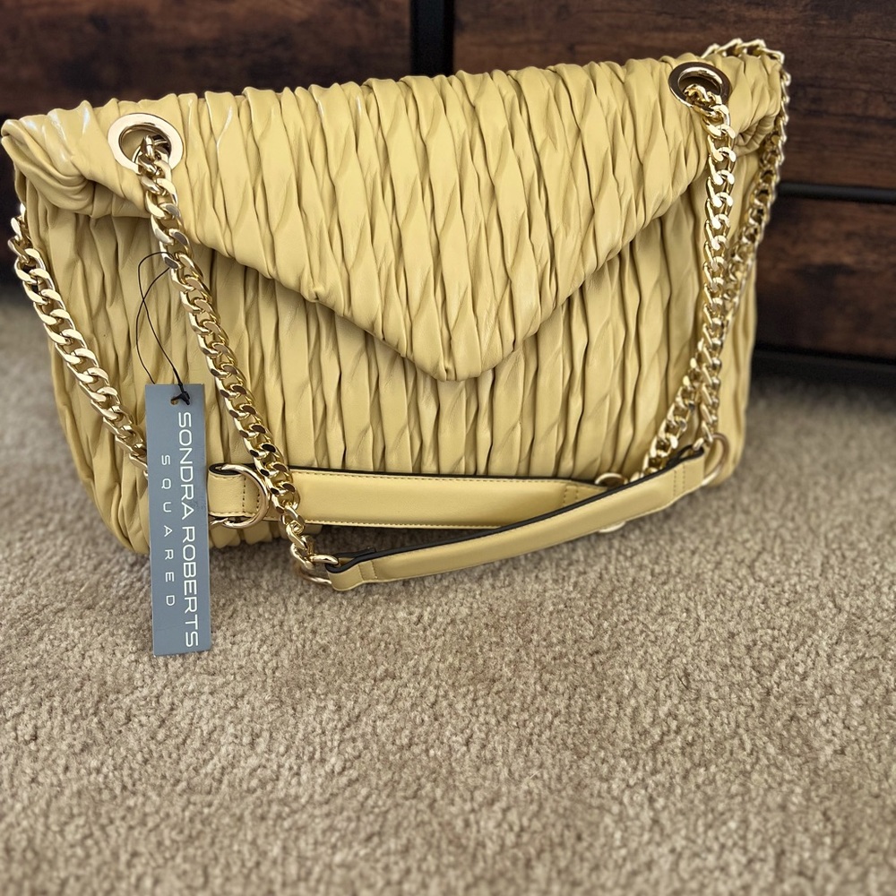 *New* Pale Yellow Sondra Roberts Bag